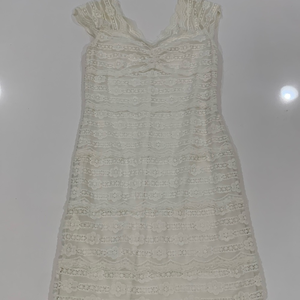 Juniors woven lace dress
